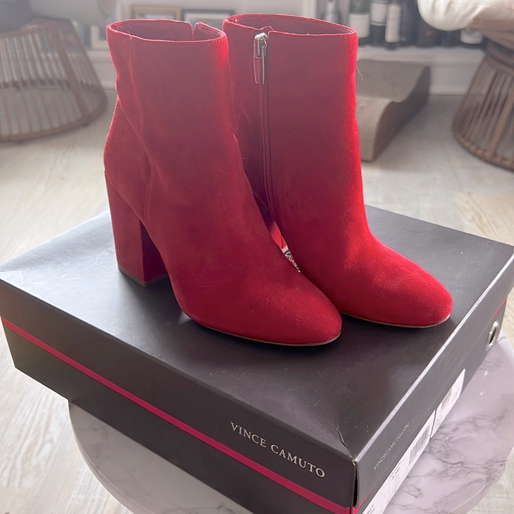 Vince Camuto suede ankle boots